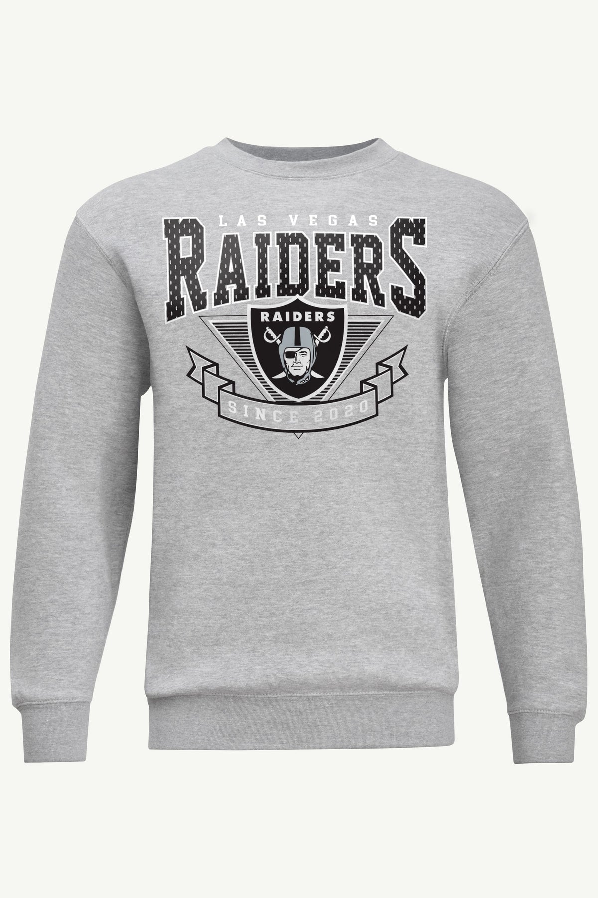 MENS LAS VEGAS RAIDERS 80's INSPIRED SWEATSHIRT - Heather Grey