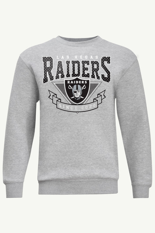 MENS LAS VEGAS RAIDERS 80's INSPIRED SWEATSHIRT - Heather Grey