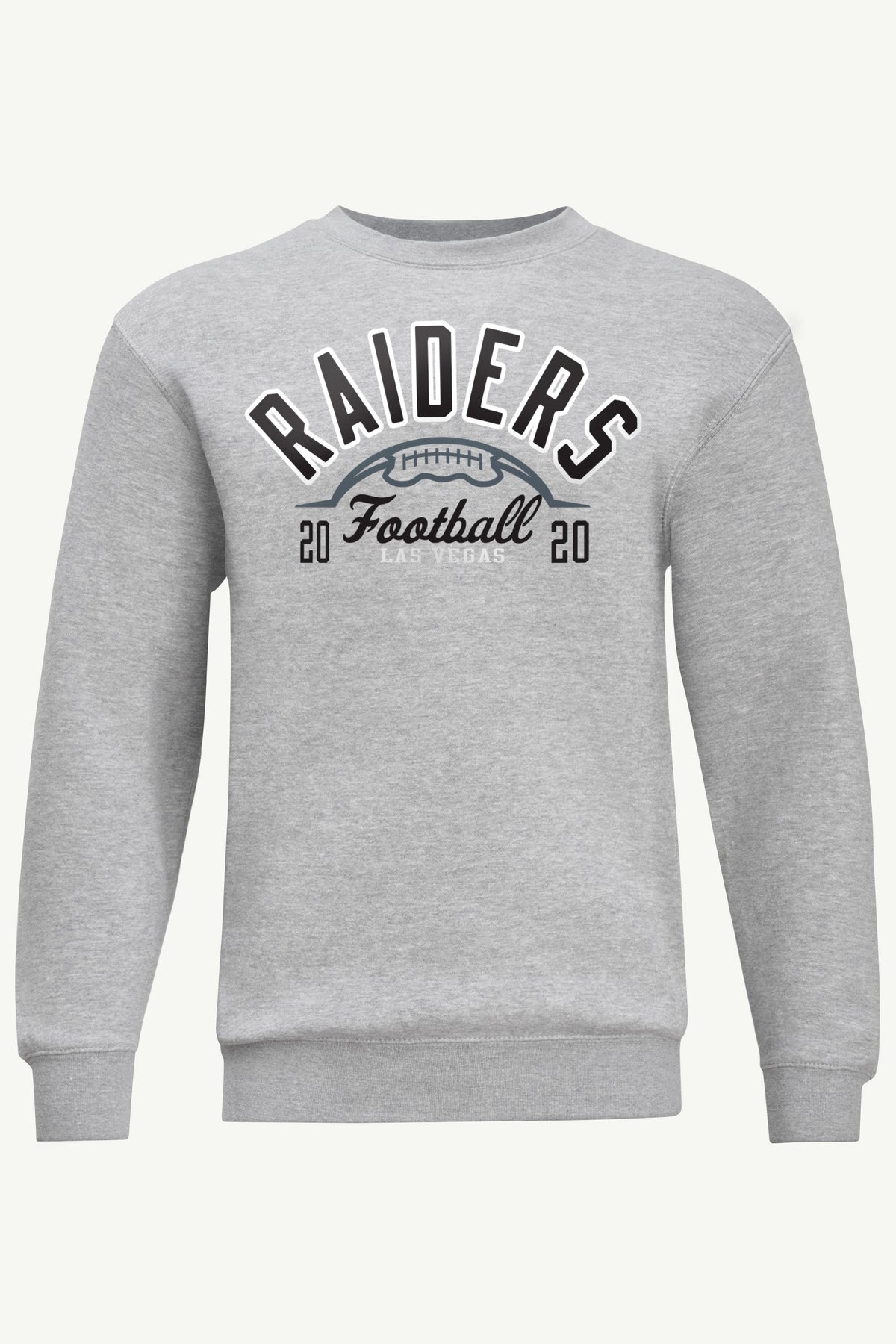 MENS LAS VEGAS RAIDERS HALF BALL SWEATSHIRT - Heather Grey