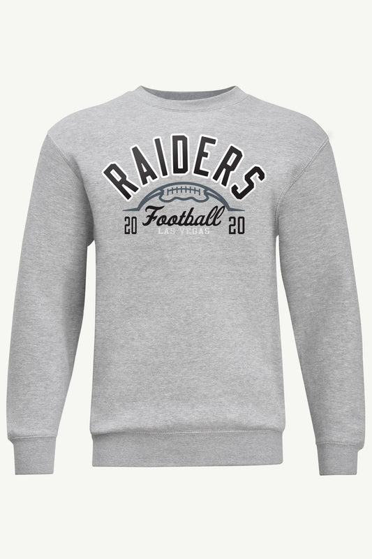 MENS LAS VEGAS RAIDERS HALF BALL SWEATSHIRT - Heather Grey