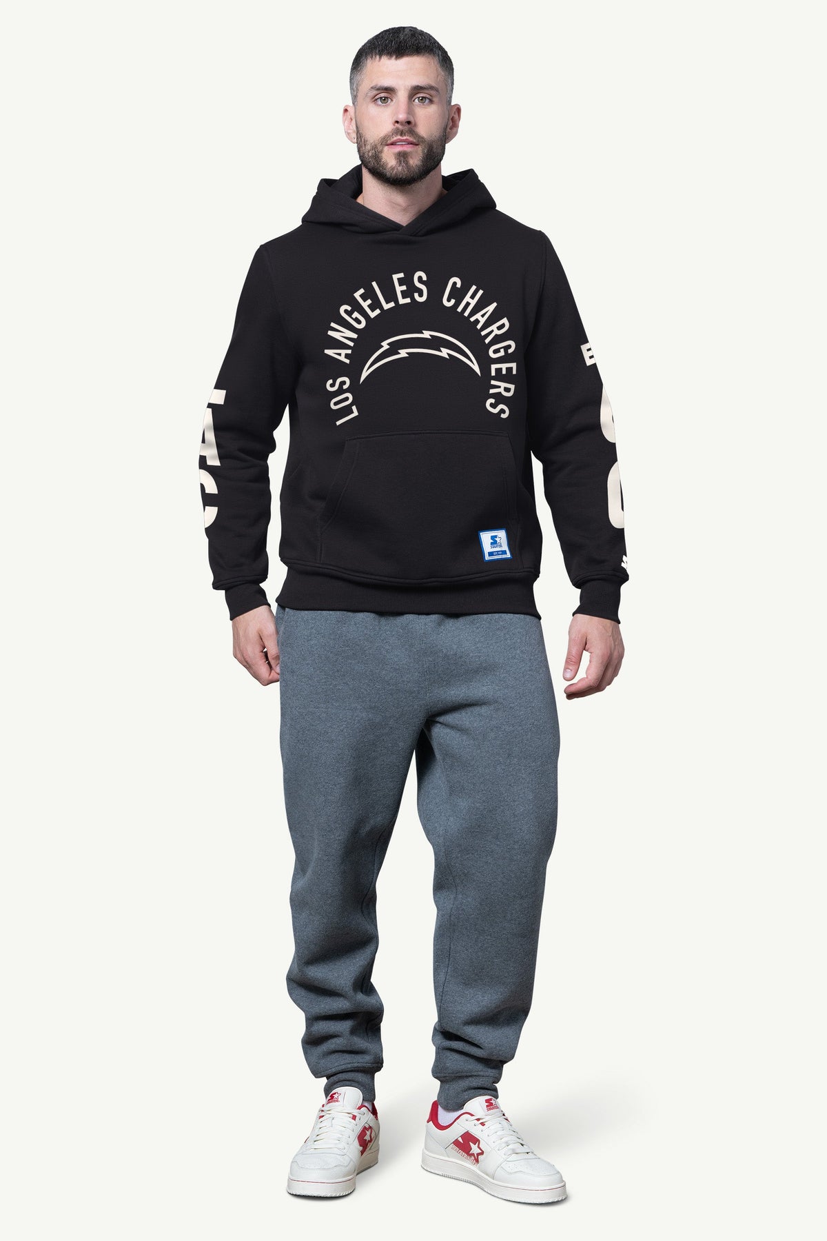 MENS LOS ANGELES CHARGERS HANDOFF FLEECE HOODIE - Starter