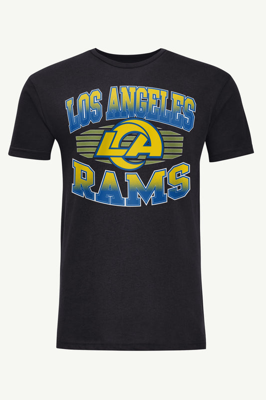 MENS LOS ANGELES RAMS TEAM GRIT SHORT SLEEVE T SHIRT - Black