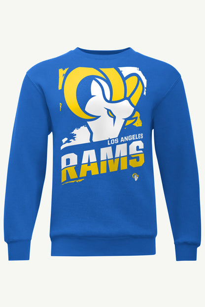 MENS LOS ANGELES RAMS ZOOM SWEATSHIRT - Royal
