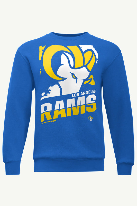 MENS LOS ANGELES RAMS ZOOM SWEATSHIRT - Royal