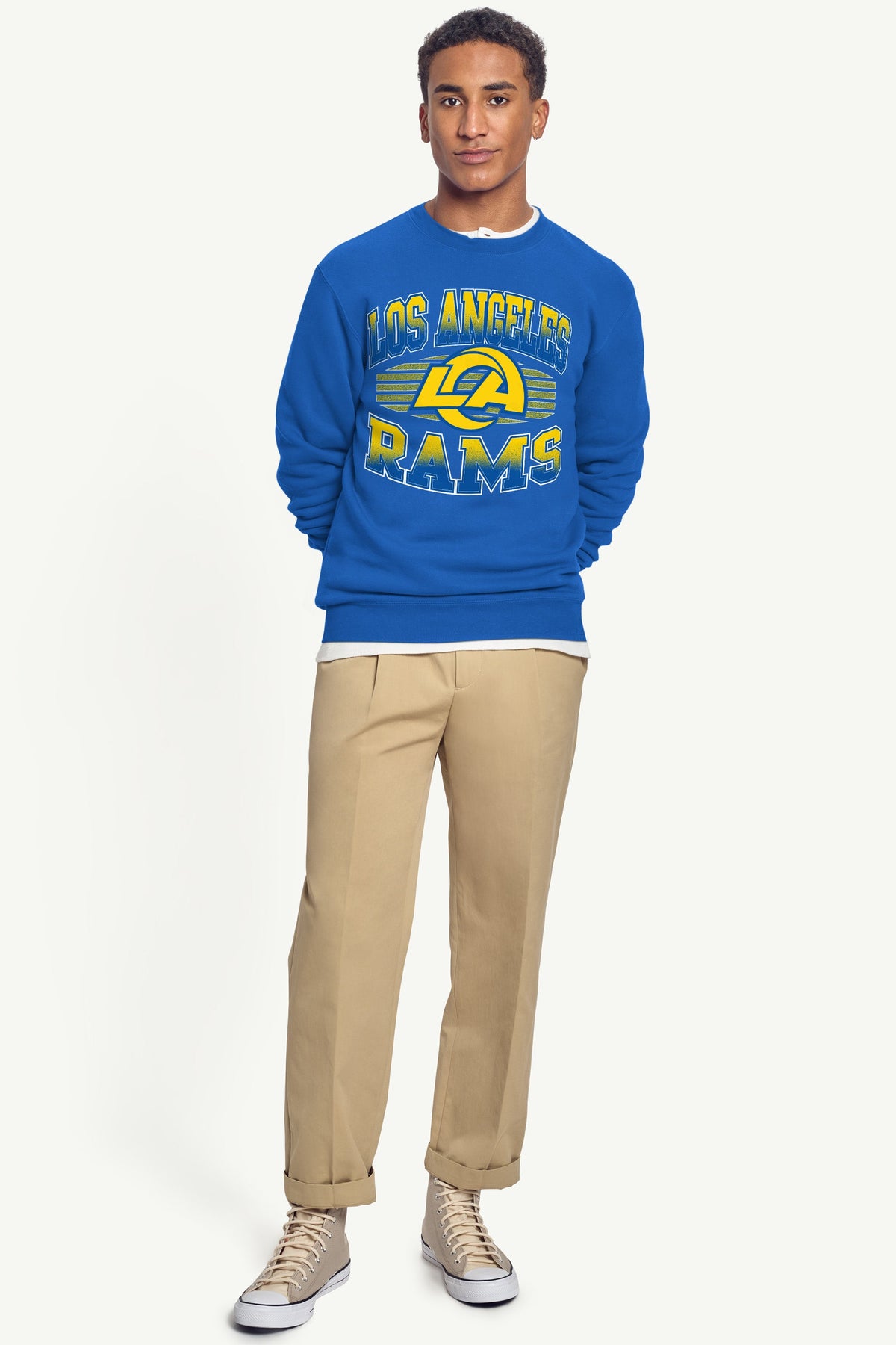 MENS LOS ANGELES RAMS GRIT SWEATSHIRT - Royal