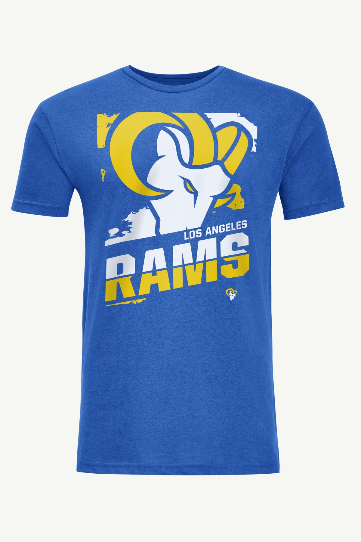 MENS LOS ANGELES RAMS ZOOM SHORT SLEEVE T SHIRT - Royal