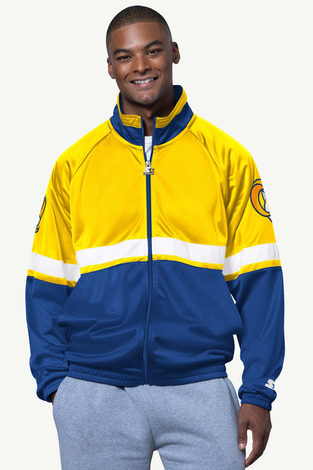 MENS LOS ANGELES RAMS VETERAN TRACK JACKET - Starter