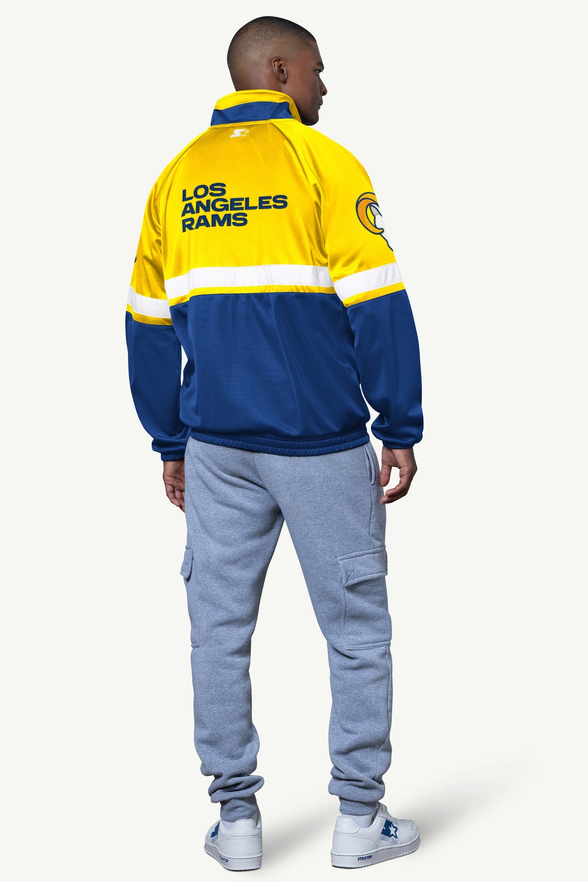 MENS LOS ANGELES RAMS VETERAN TRACK JACKET - Starter
