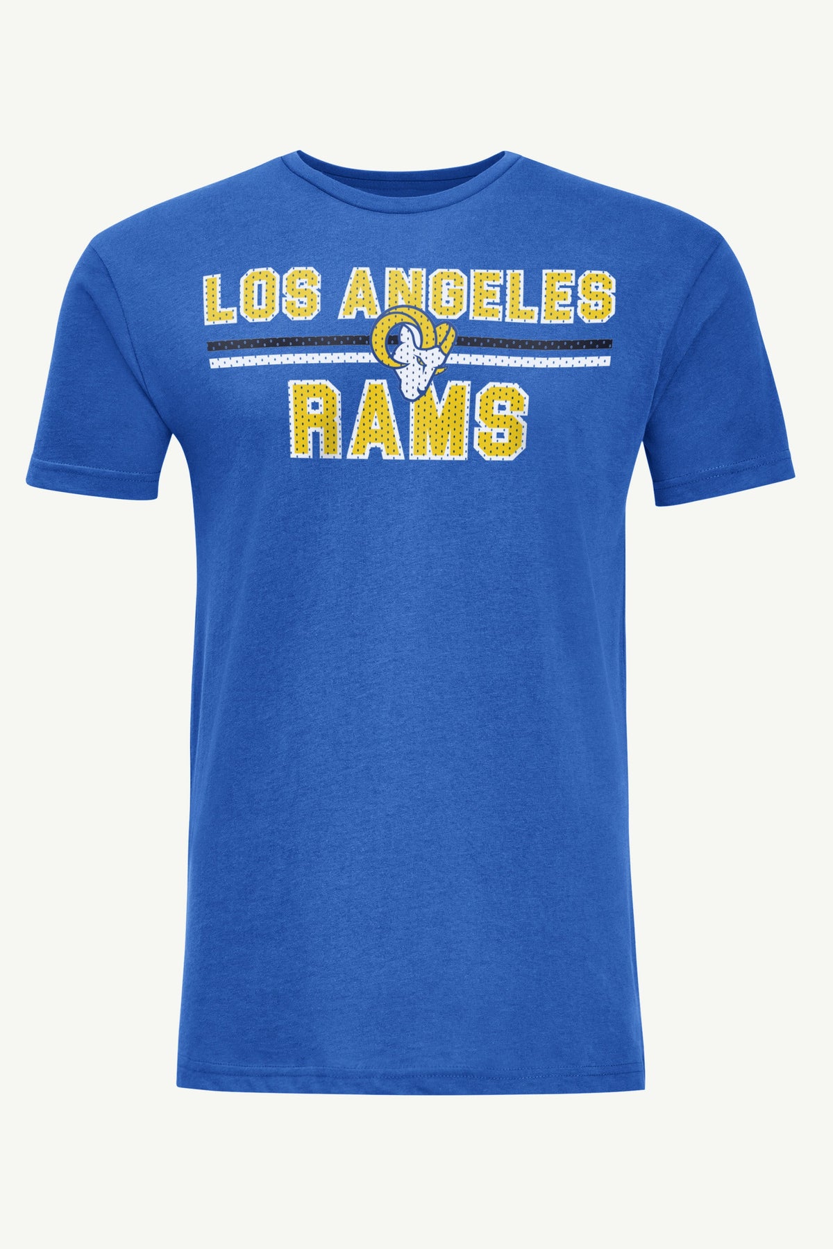 MENS LOS ANGELES RAMS MESH LOOK T SHIRT - Royal