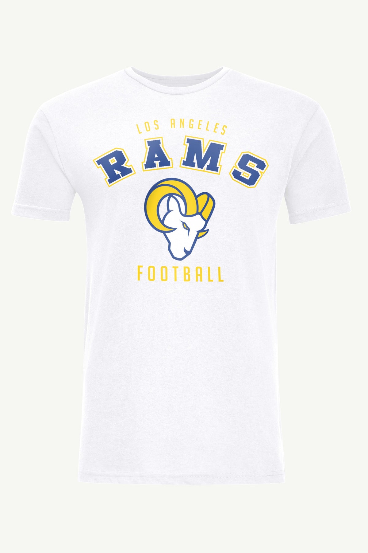 MENS LOS ANGELES RAMS TEAM SHORT SLEEVE T SHIRT - White