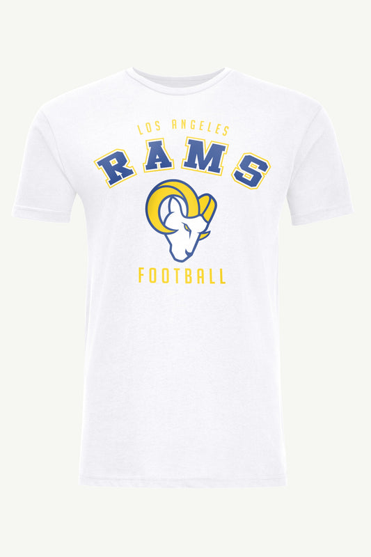 MENS LOS ANGELES RAMS TEAM SHORT SLEEVE T SHIRT - White