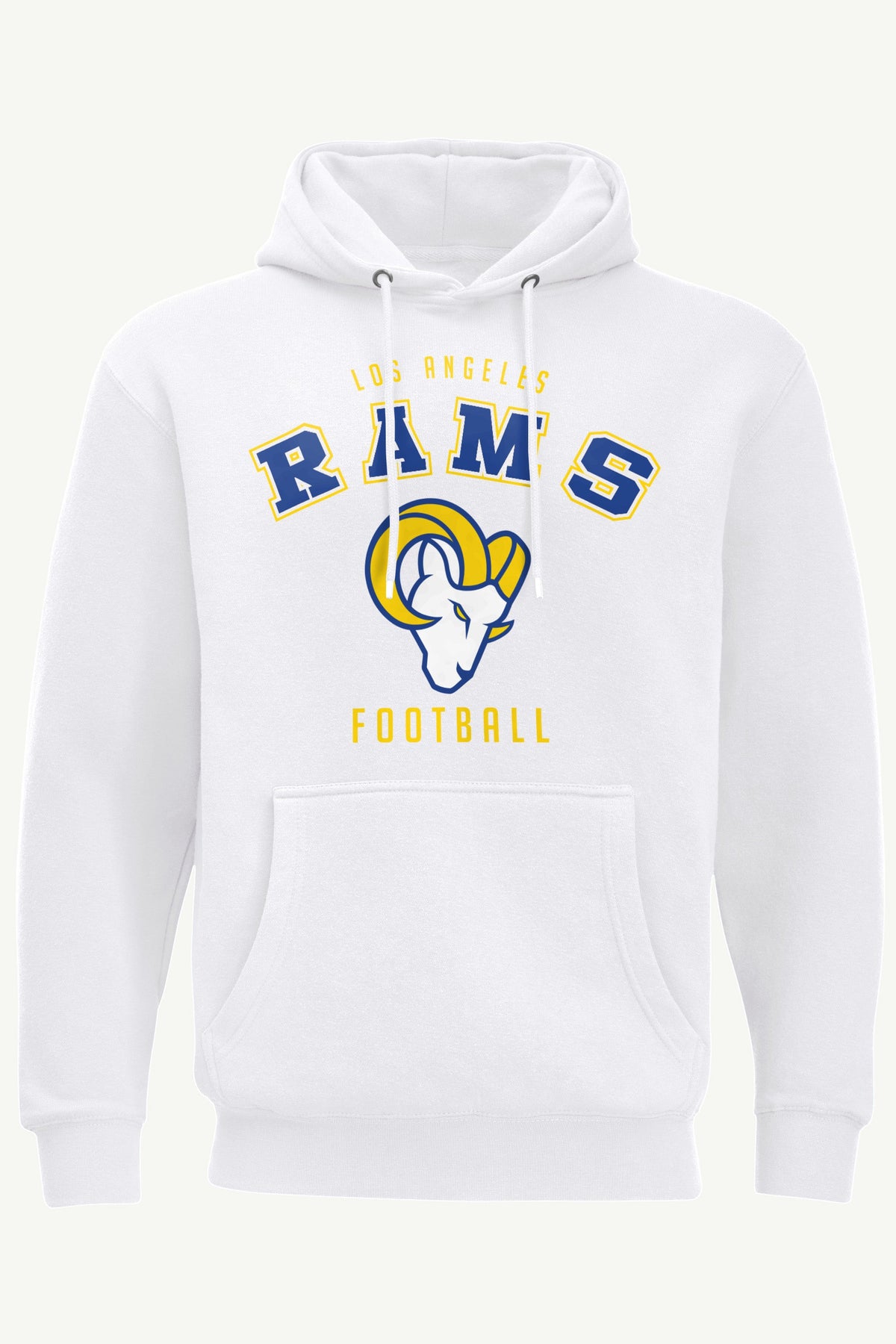 MENS LOS ANGELES RAMS HOODIE - White