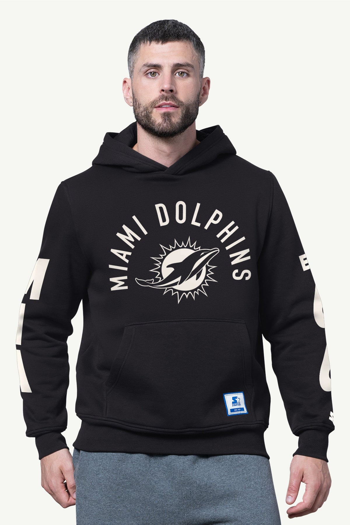 MENS MIAMI DOLPHINS HANDOFF FLEECE HOODIE - Starter
