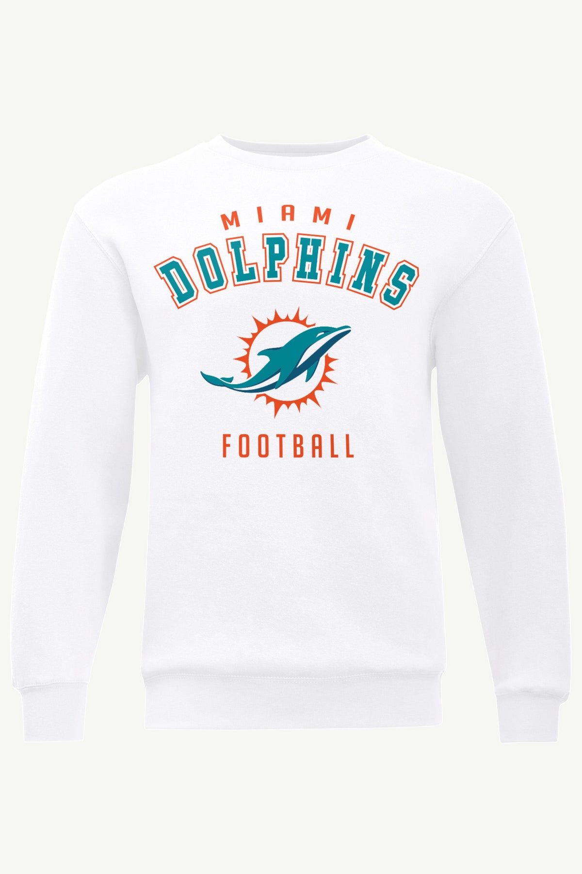 MENS MIAMI DOLPHINS SWEATSHIRT - White