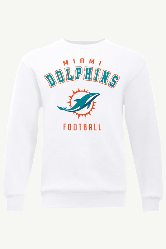 MENS MIAMI DOLPHINS SWEATSHIRT - White