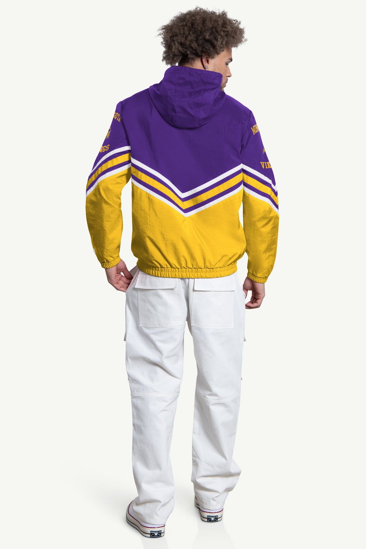 MENS MINNESOTA VIKINGS FAIR  FAIR PLAY HALF ZIP HOODED PULLOVER - Multi