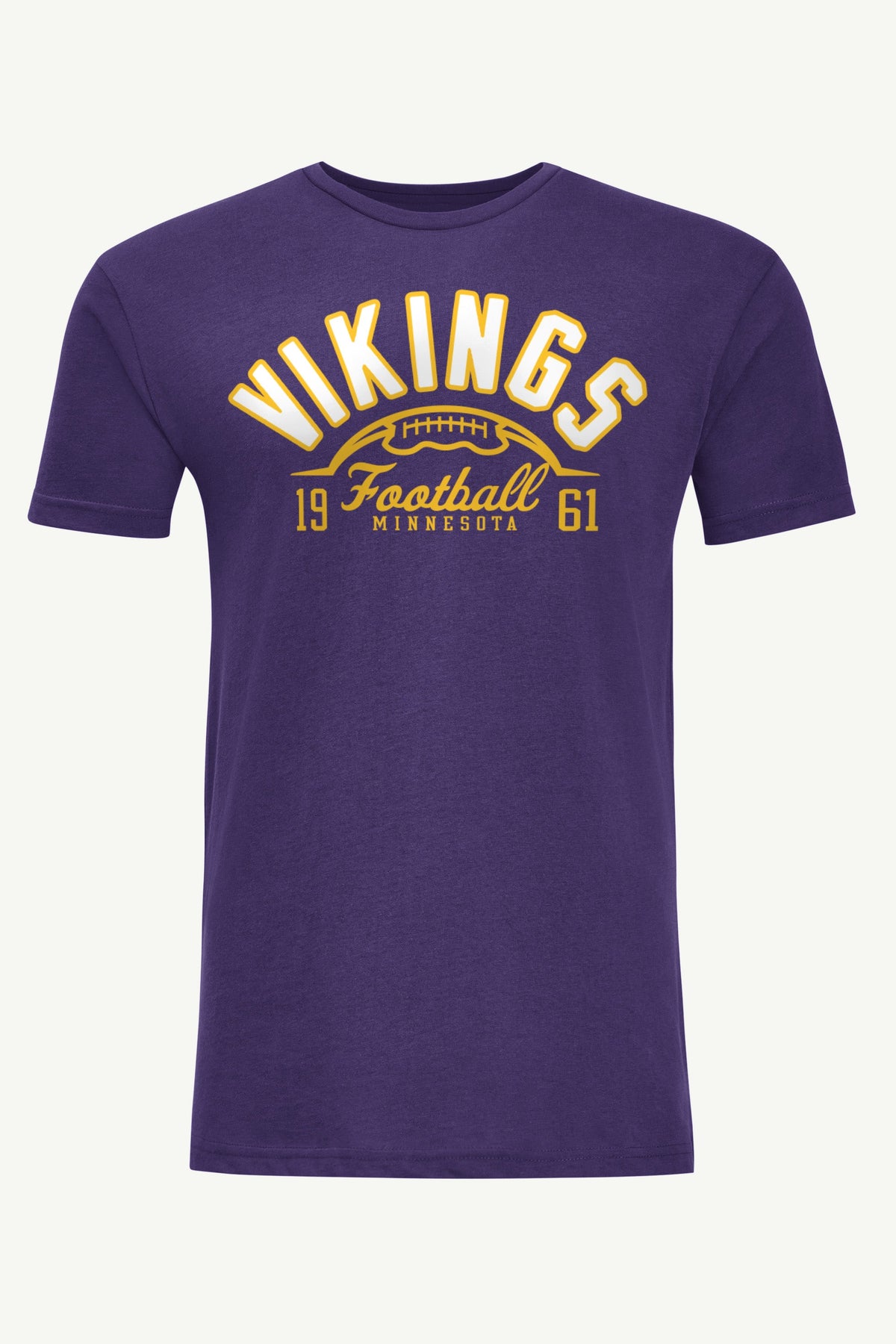 MENS MINNESOTA VIKINGS HALF BALL T SHIRT - Purple