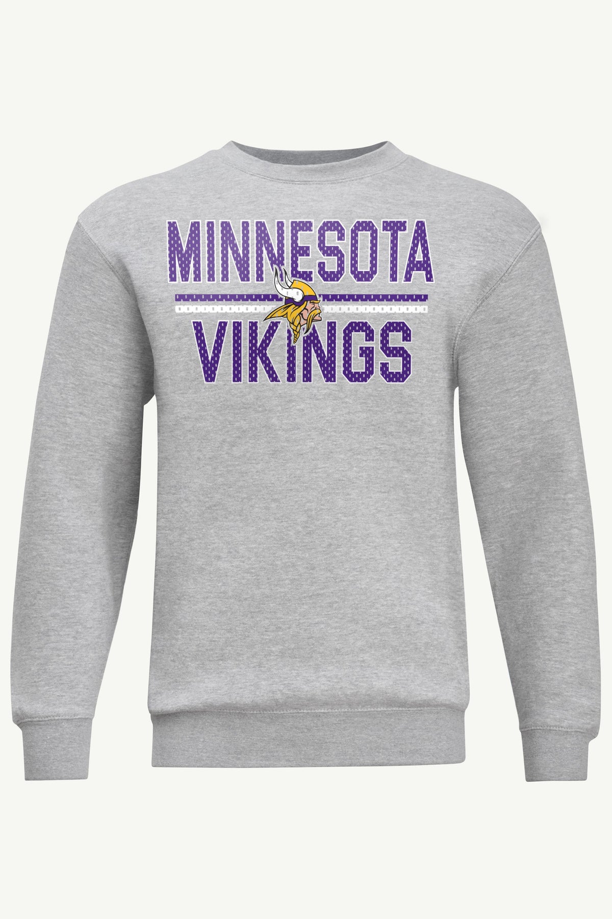 MENS MINNESOTA VIKINGS MESH LOOK SWEATSHIRT - Heather Grey