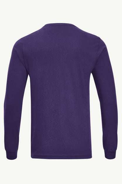 MENS MINNESOTA VIKINGS RETRO LONG SLEEVE T SHIRT - Purple