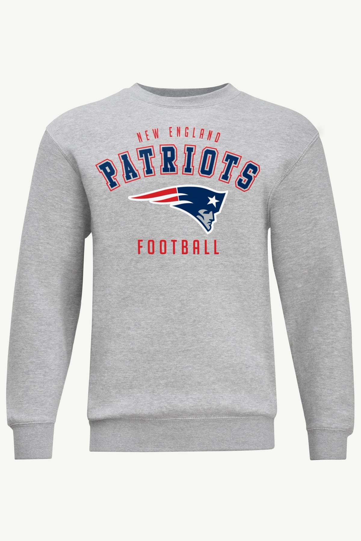 MENS NEW ENGLAND PATRIOTS SWEATSHIRT - Heather Grey