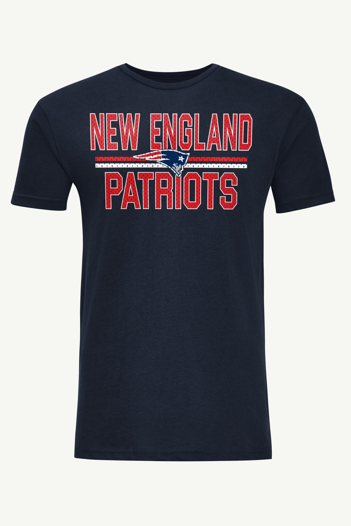 MENS NEW ENGLAND PATRIOTS MESH LOOK T SHIRT - Navy