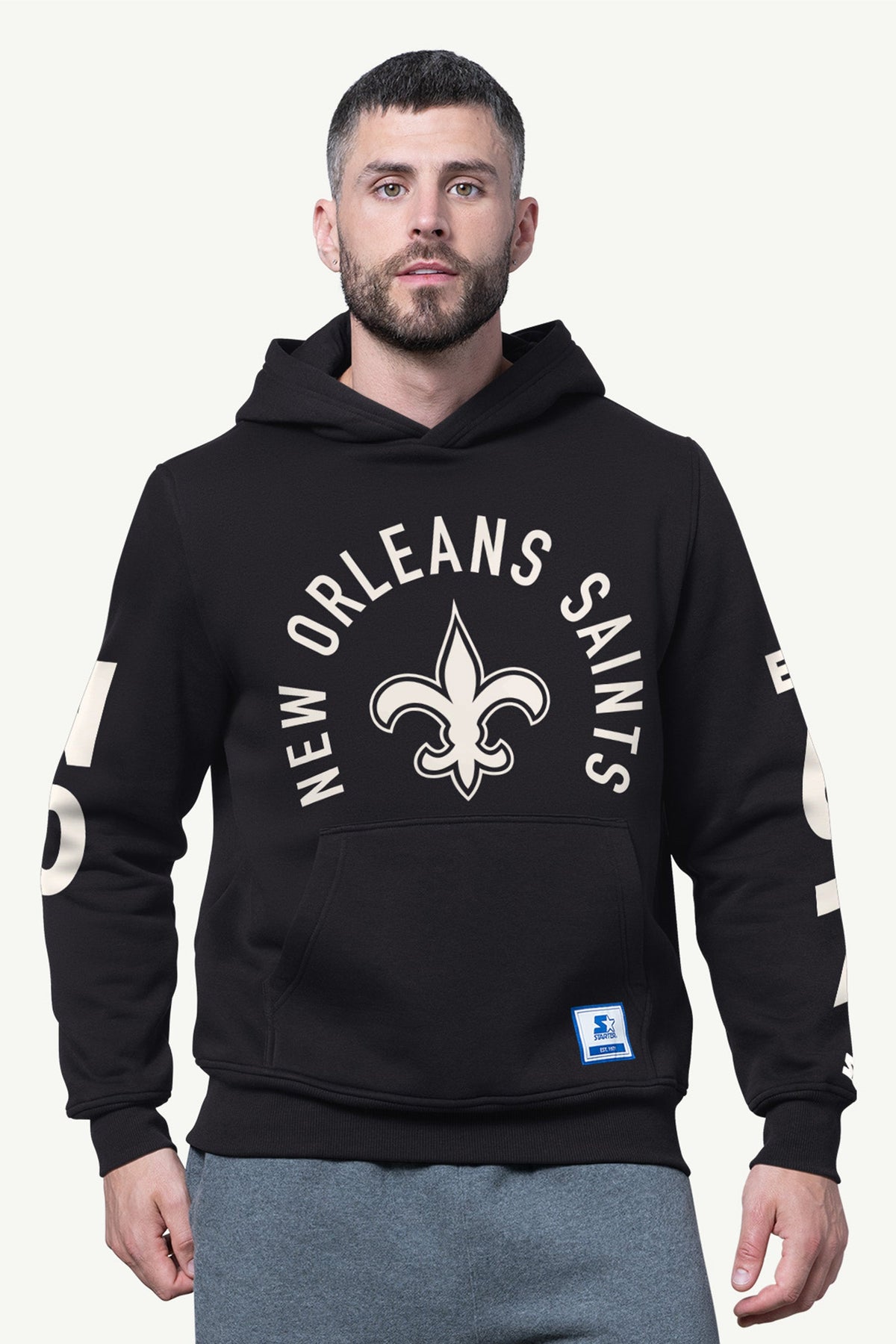 MENS NEW ORLEANS SAINTS HANDOFF FLEECE HOODIE - Starter