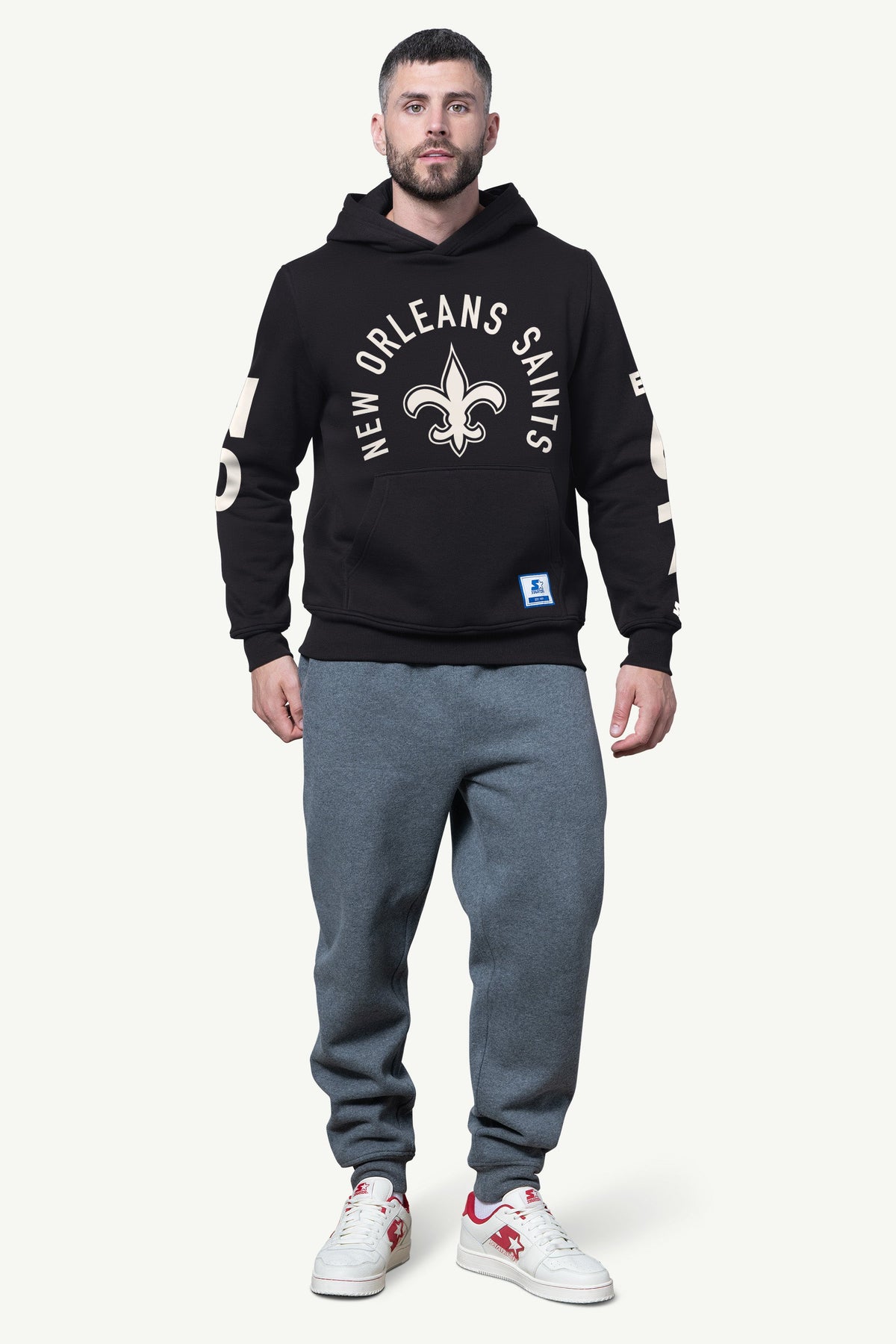 MENS NEW ORLEANS SAINTS HANDOFF FLEECE HOODIE - Starter