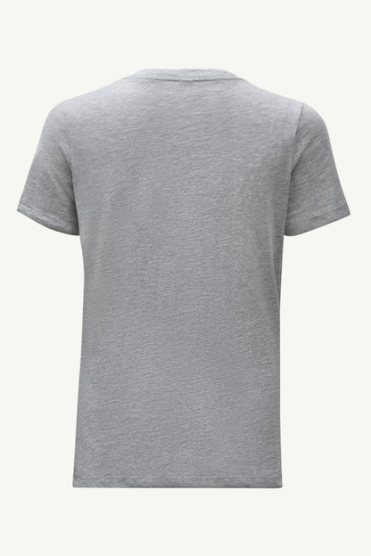 WOMENS NEW ORLEANS SAINTS COLOR SHADING V-NECK T SHIRT - Heather Grey