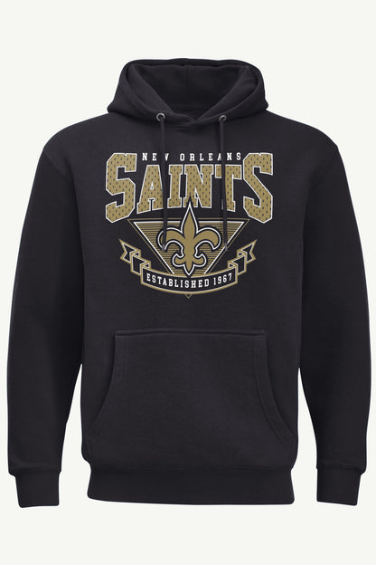 MENS NEW ORLEANS SAINTS 80's INSPIRED HOODIE - Black