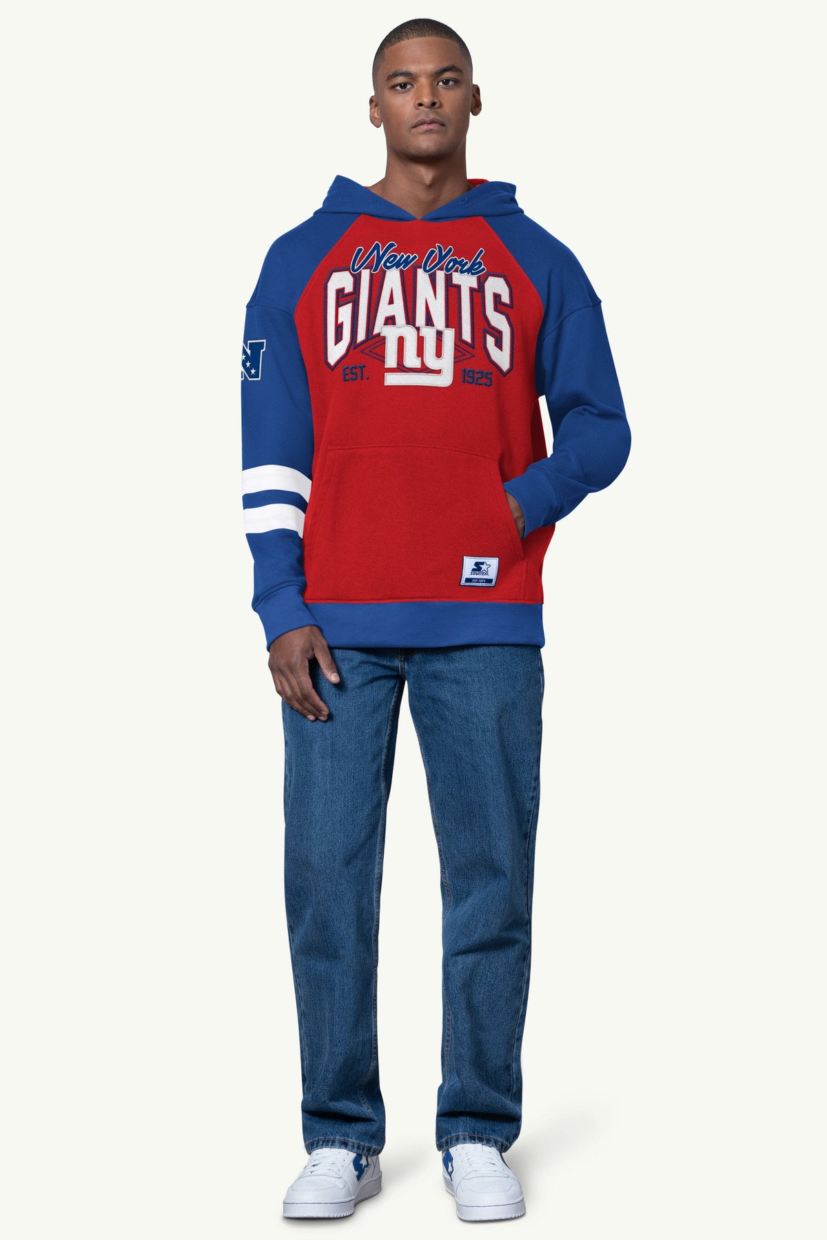 MENS NEW YORK GIANTS INTERCEPTION COLORBLOCK HOODIE - Starter