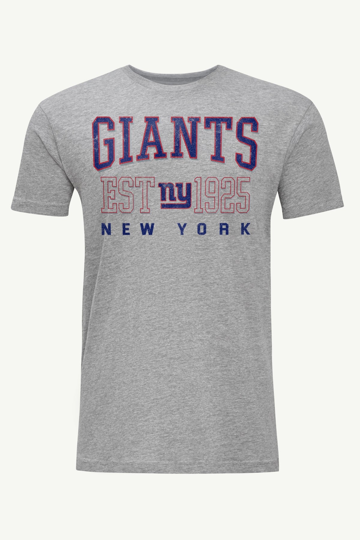MENS NEW YORK GIANTS RETRO T SHIRT - Heather Grey