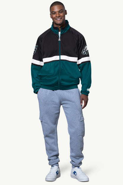 MENS PHILADELPHIA EAGLES VETERAN TRACK JACKET - Starter
