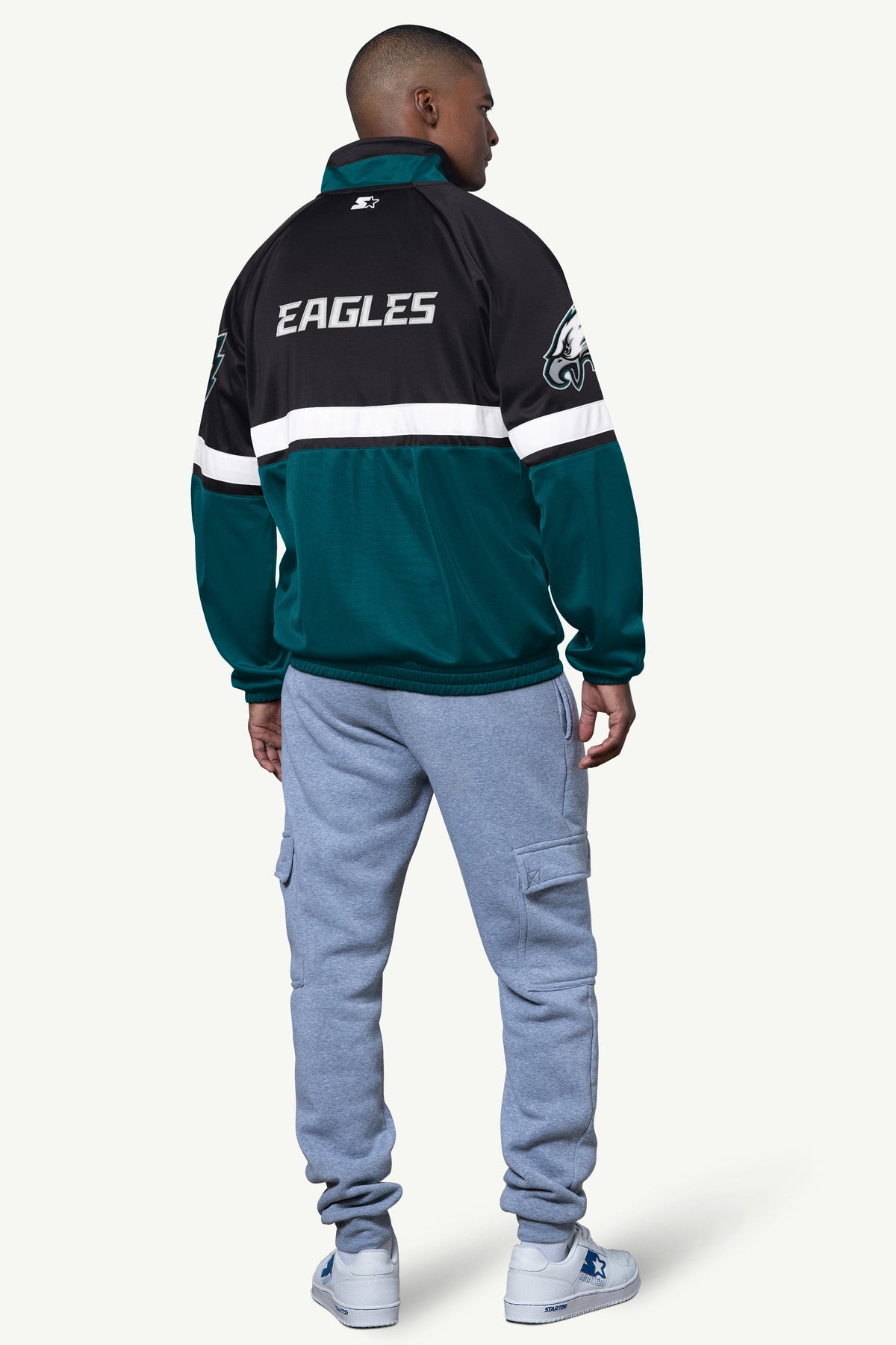 MENS PHILADELPHIA EAGLES VETERAN TRACK JACKET - Starter