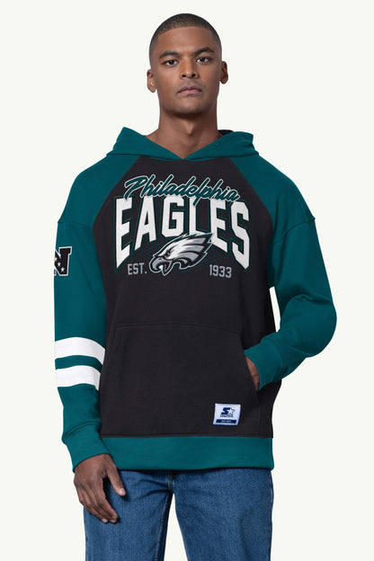 MENS PHILADELPHIA EAGLES INTERCEPTION COLORBLOCK HOODIE - Starter
