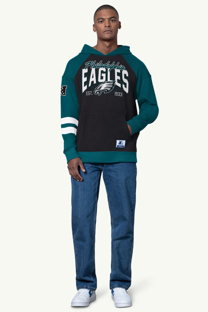 MENS PHILADELPHIA EAGLES INTERCEPTION COLORBLOCK HOODIE - Starter