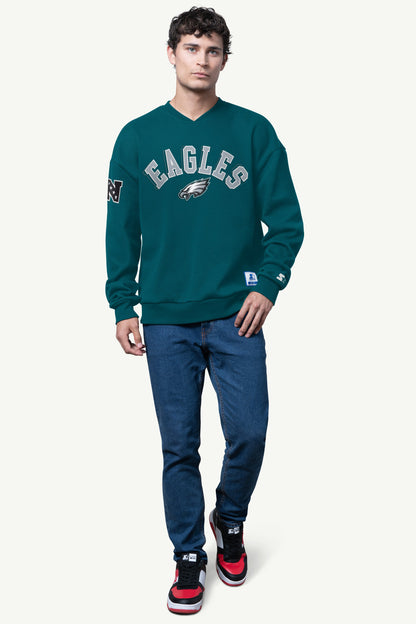 MENS PHILADELPHIA EAGLES PIQUE PULLOVER - Starter