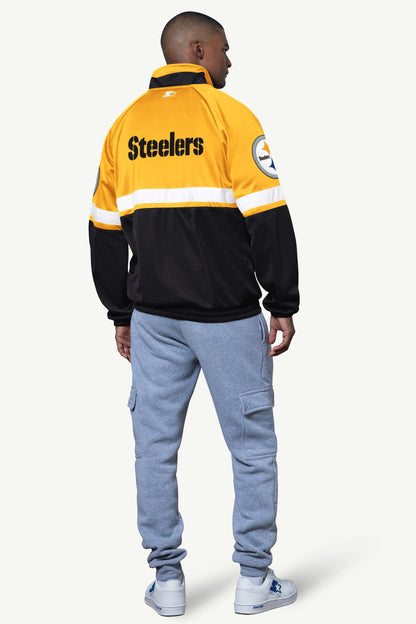 MENS PITTSBURGH STEELERS VETERAN TRACK JACKET - Starter