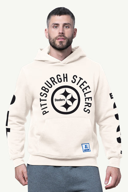 MENS PITTSBURGH STEELERS HANDOFF FLEECE HOODIE - Starter