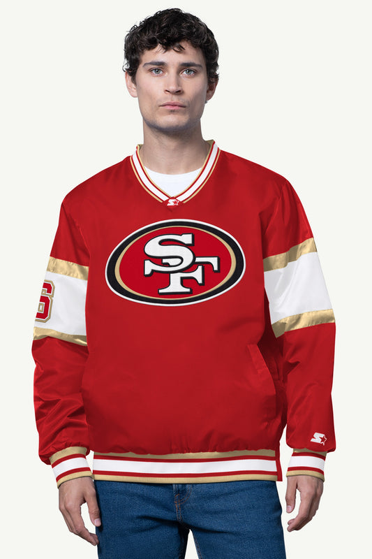 MENS SAN FRANCISCO 49ERS SIGNAL COLLAR PULLOVER - Starter