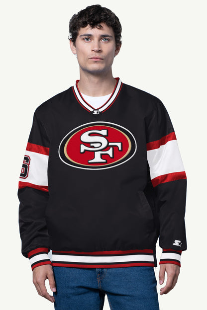 MENS SAN FRANCISCO 49ERS V-NECK PULLOVER - Multi