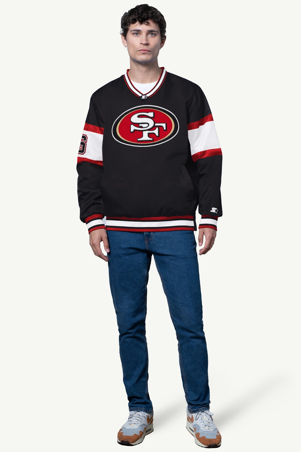 MENS SAN FRANCISCO 49ERS V-NECK PULLOVER - Multi