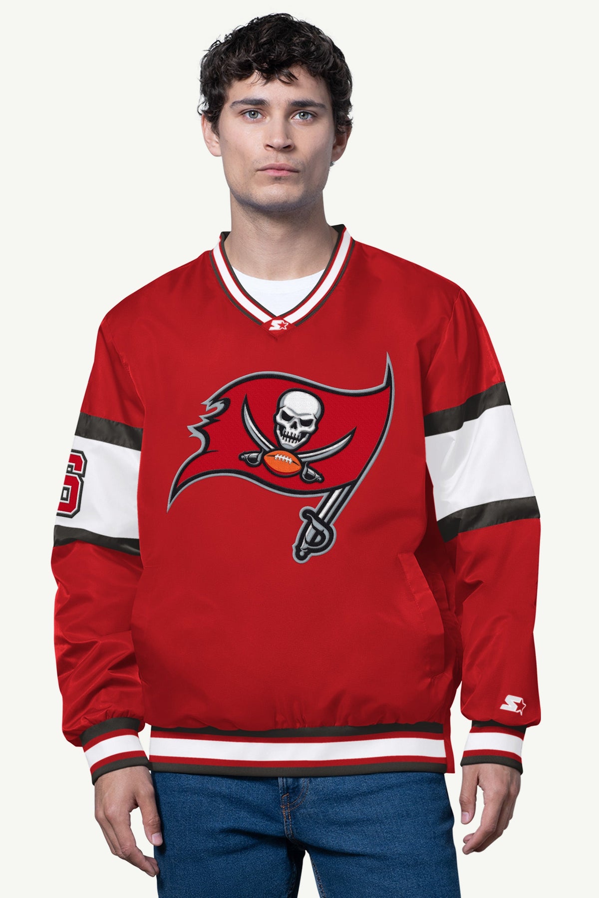 MENS TAMPA BAY BUCCANEERS SIGNAL COLLAR PULLOVER - Starter