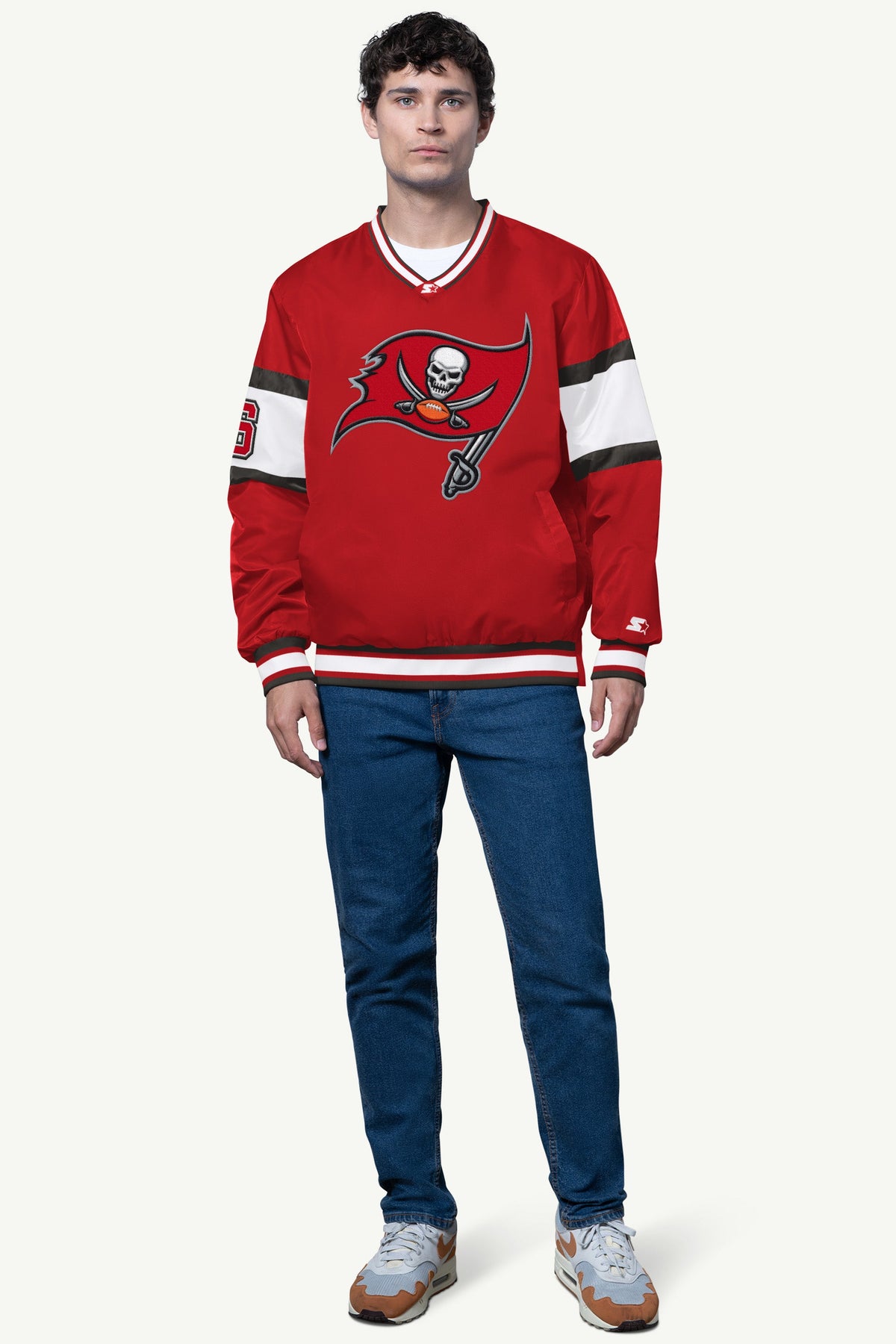 MENS TAMPA BAY BUCCANEERS SIGNAL COLLAR PULLOVER - Starter