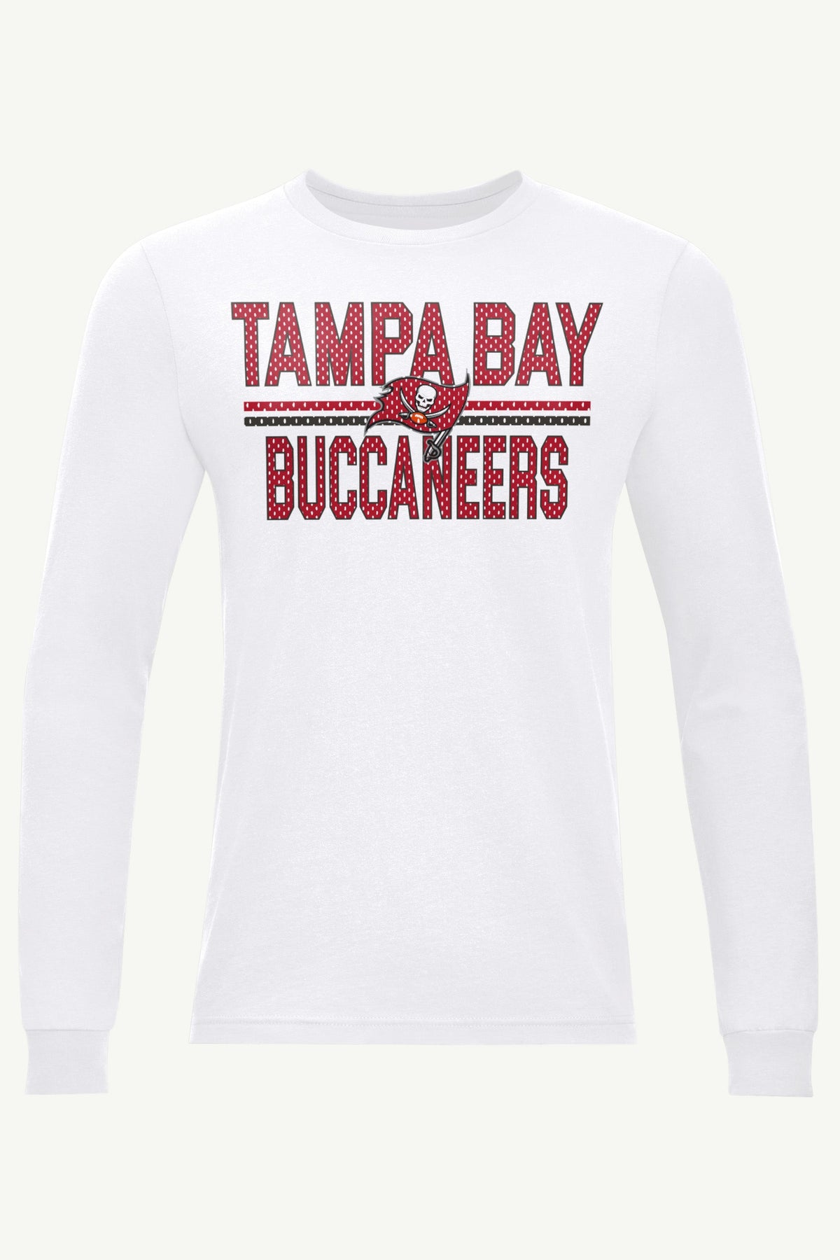 MENS TAMPA BAY BUCCANEERS MESH LOOK LONG SLEEVE T SHIRT - White