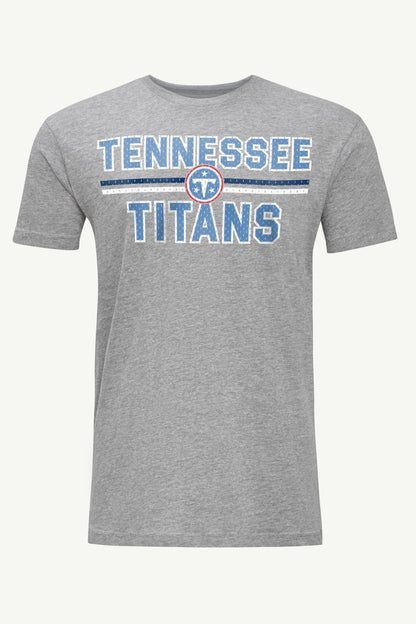 MENS TENNESSEE TITANS MESH LOOK T SHIRT - Heather Grey