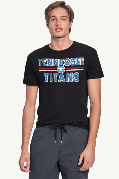 MENS TENNESSEE TITANS MESH LOOK SHORT SLEEVE T SHIRT - Black