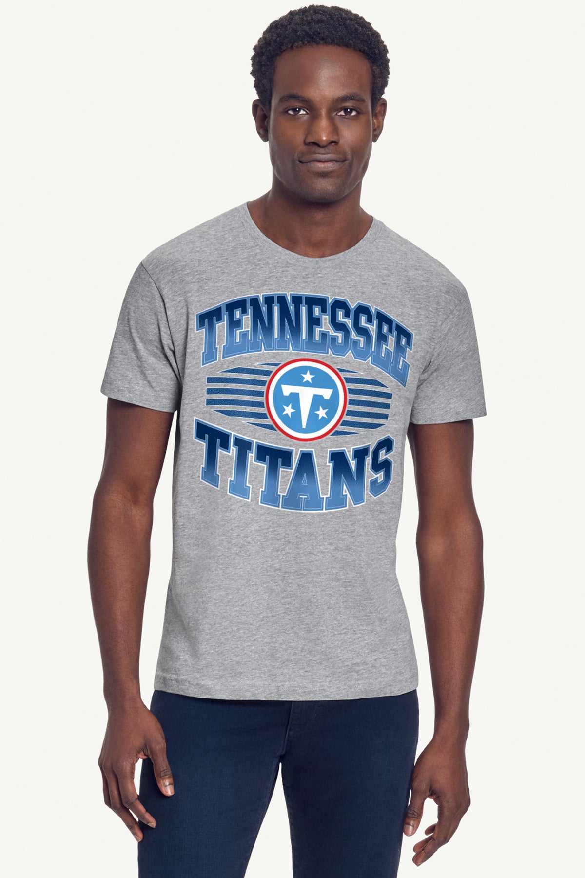MENS TENNESSEE TITANS TEAM GRIT SHORT SLEEVE T SHIRT - Grey