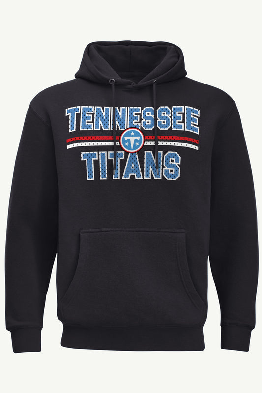 MENS TENNESSEE TITANS MESH LOOK HOODIE - Black