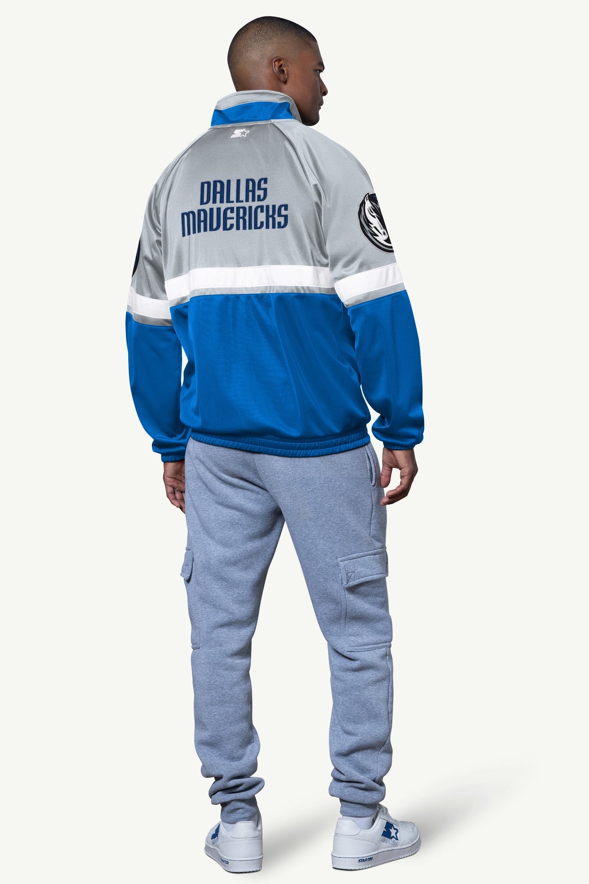 MENS DALLAS MAVERICKS VETERAN TRACK JACKET - Starter