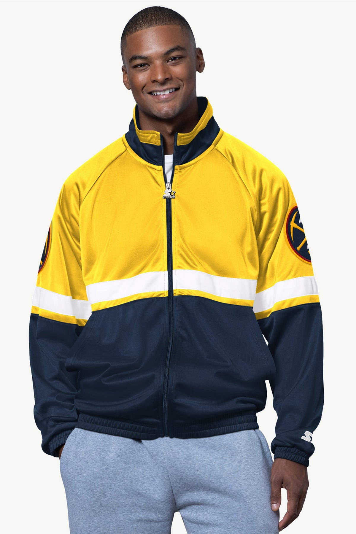 MENS DENVER NUGGETS VETERAN TRACK JACKET - Starter